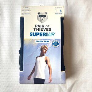 Pair of Thieves SuperiAir Classic Tank Tops 3 pack Men's Small S Black NEW